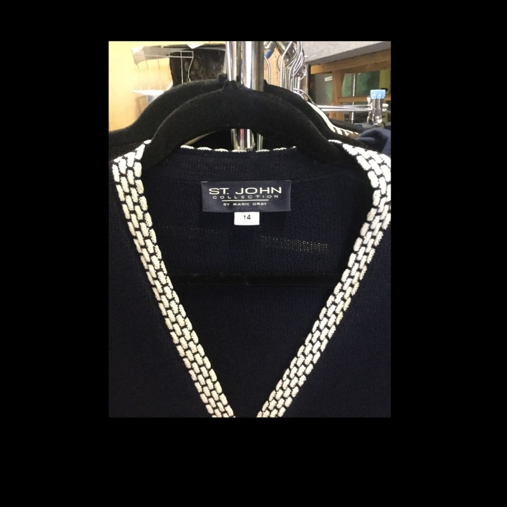 St. John Collection Button Front Knit Jacket
